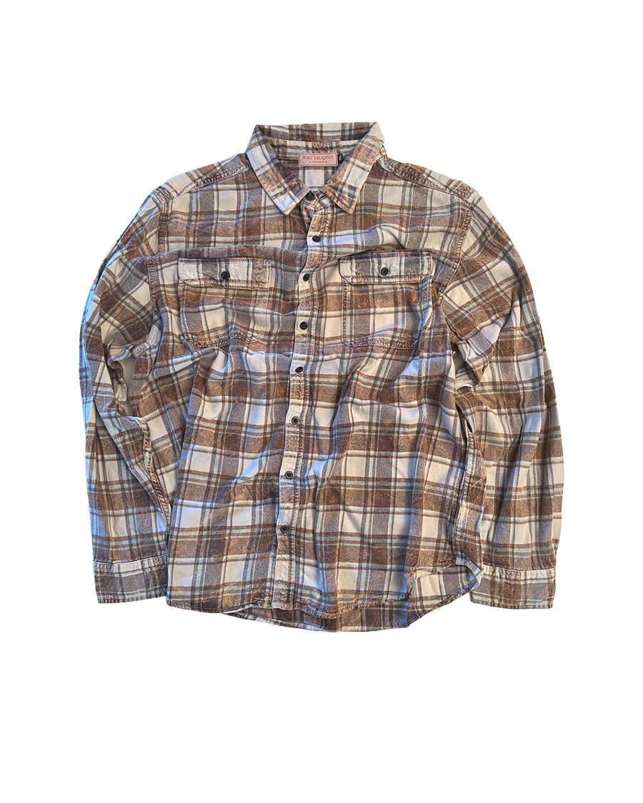 The Vintage Long-Sleeve Flannel №65 (2XL)