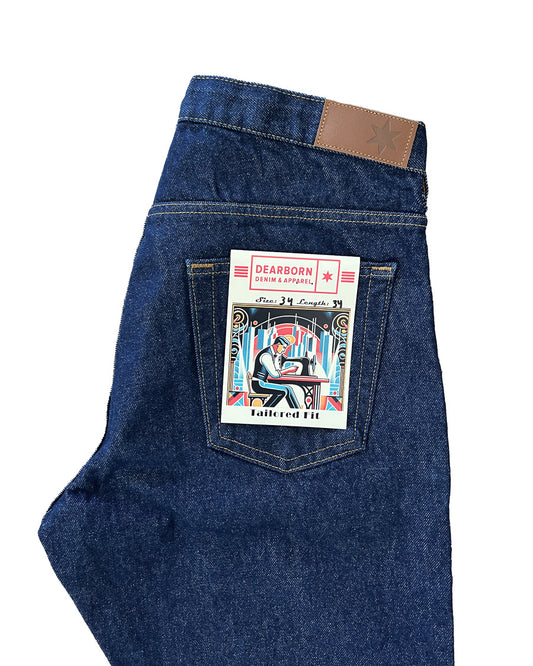 Tailored Fit Dark Wash Jeans