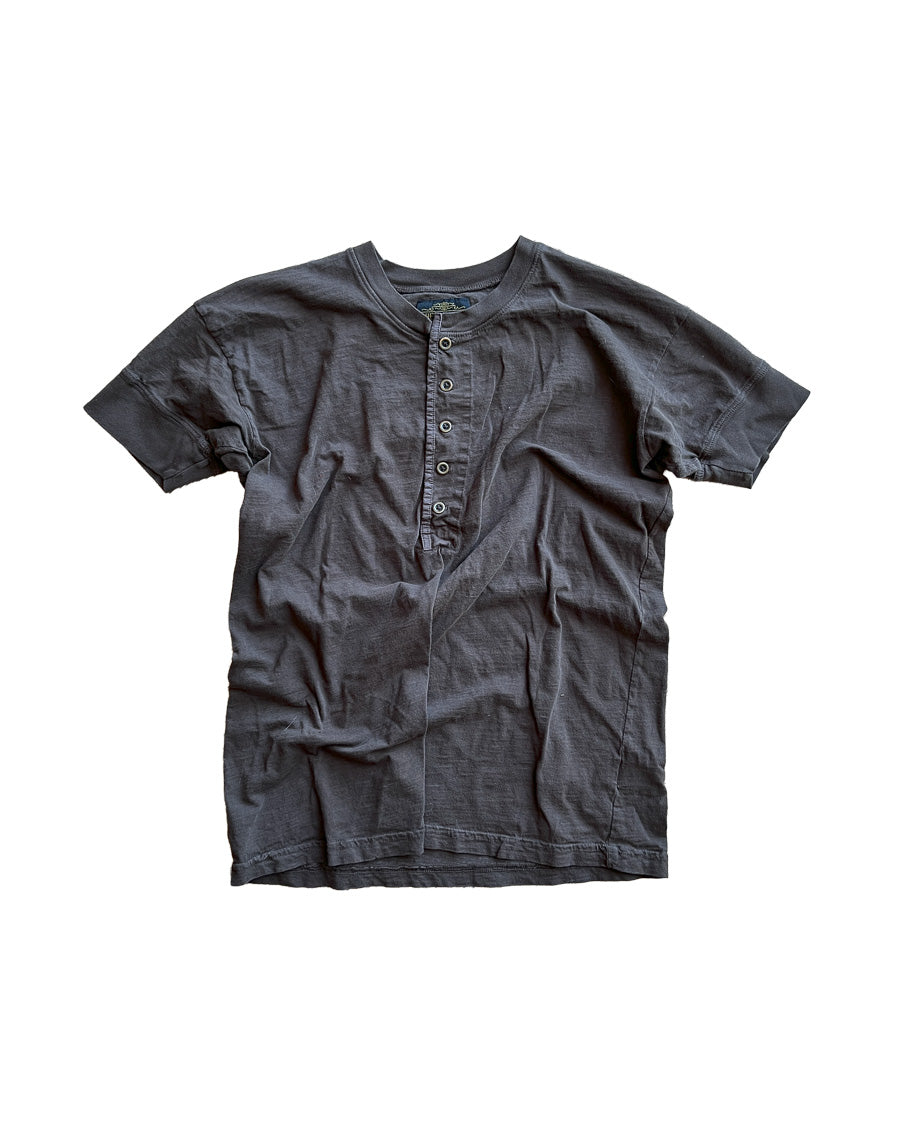 Brown Short Sleeve Henley