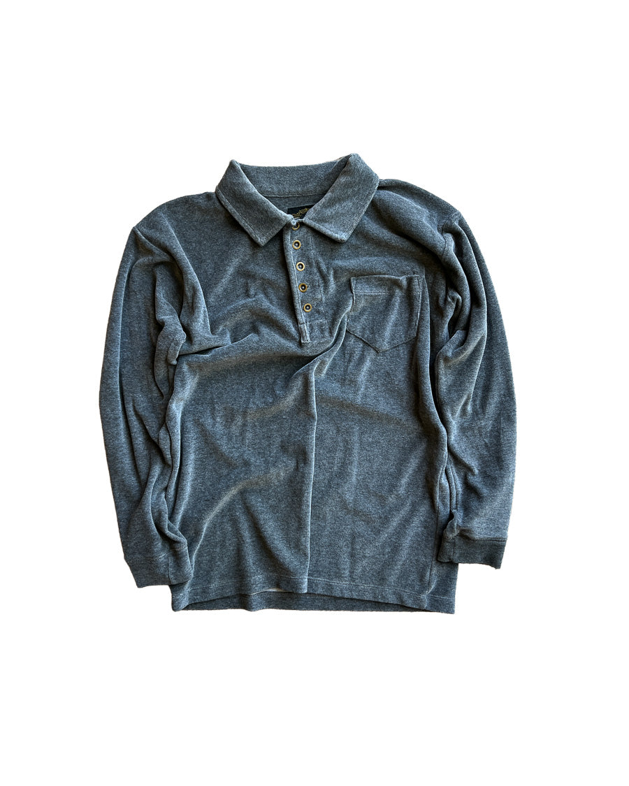 Grey Long Sleeve Velour