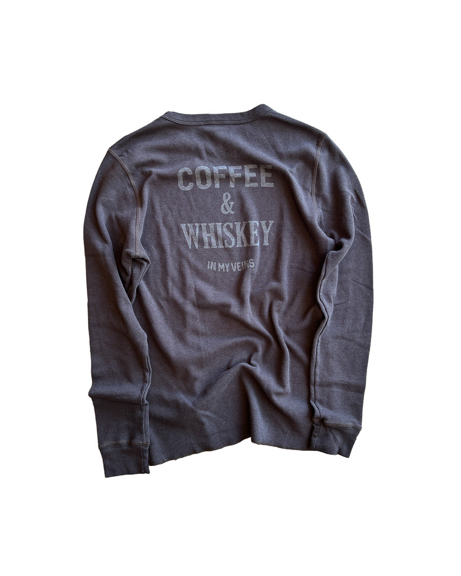 Coffee & Whiskey Long Sleeve Thermal Crew