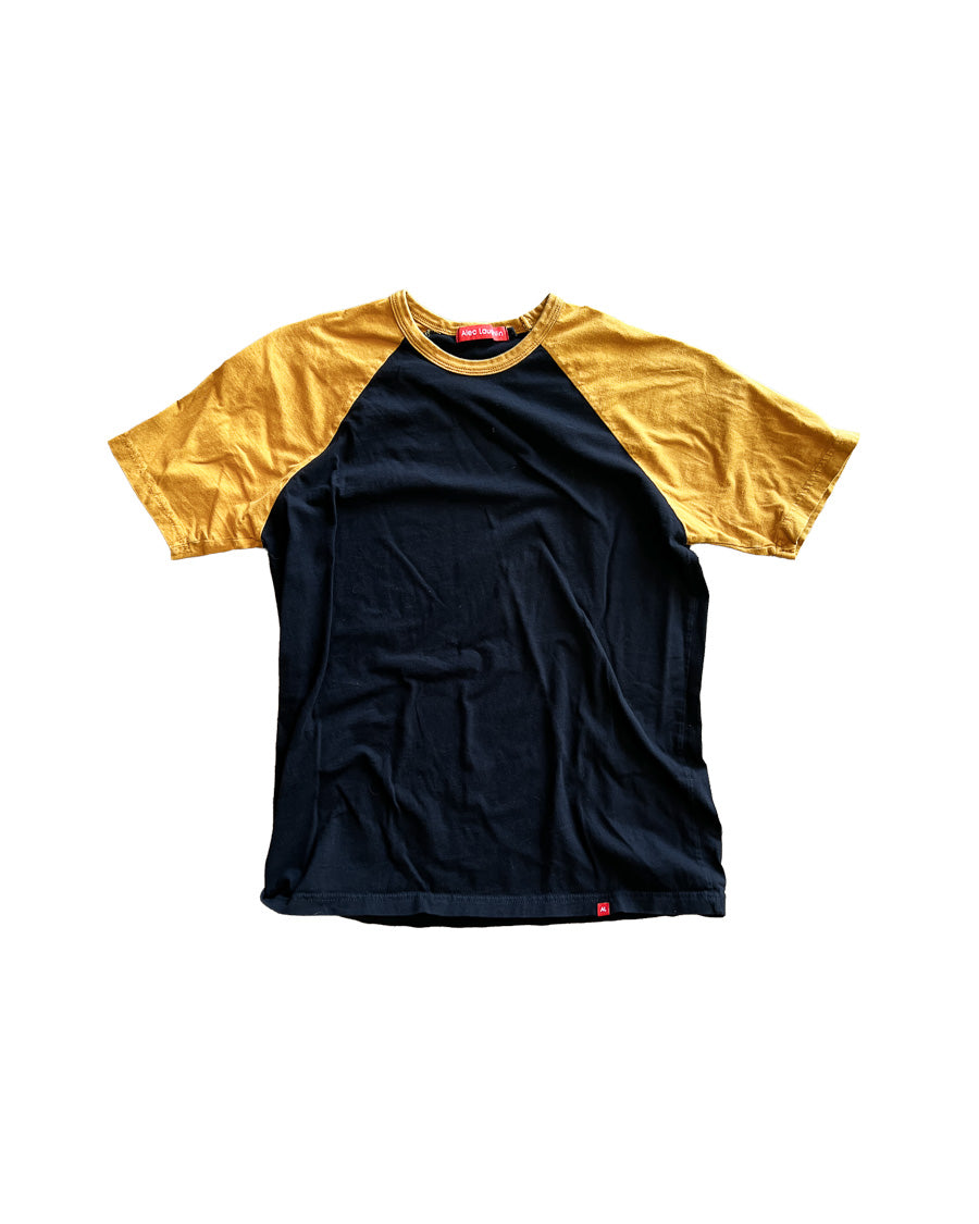 Gold and Black Short Sleeve Raglan