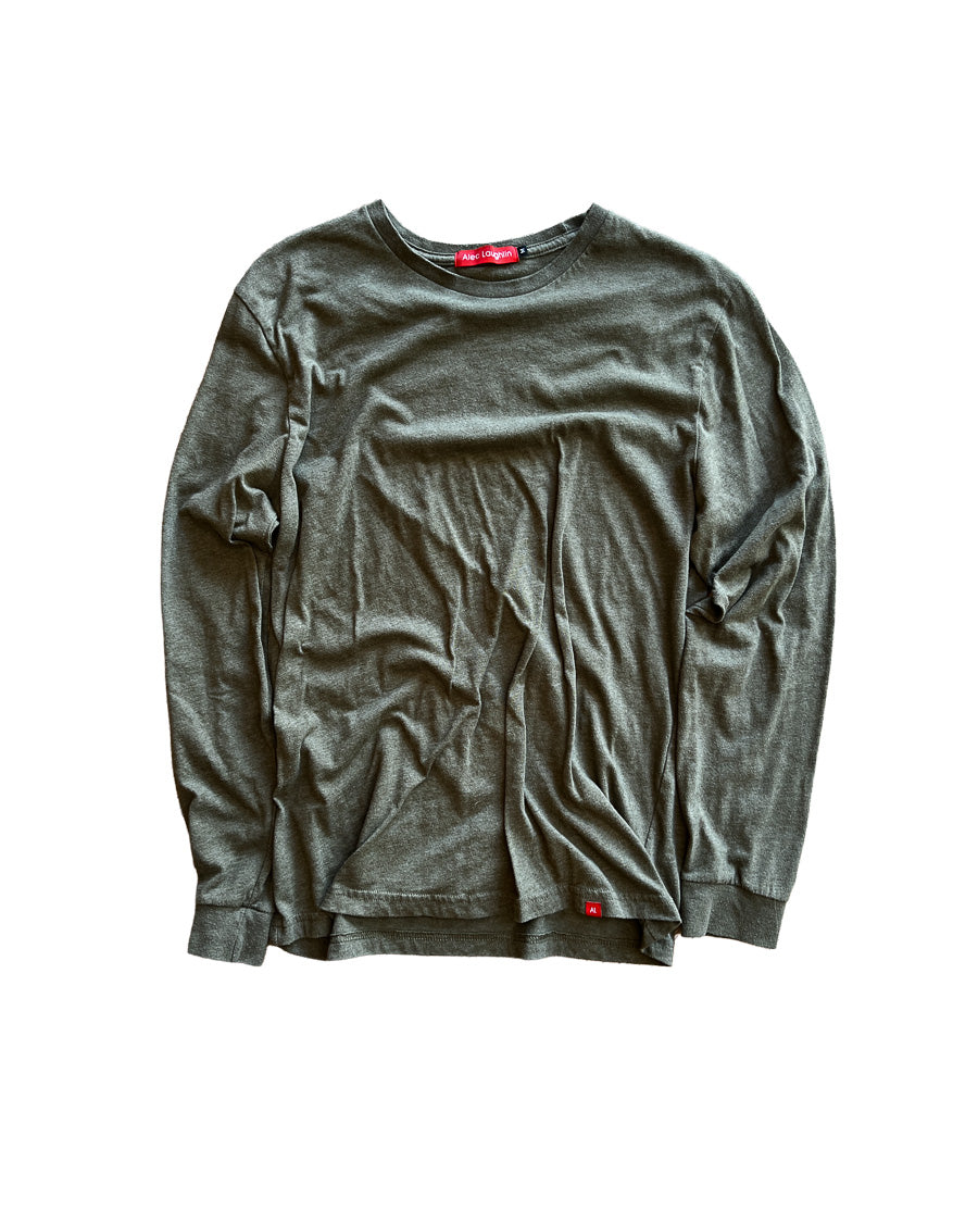 Army Green Long Sleeve Everyday Tee