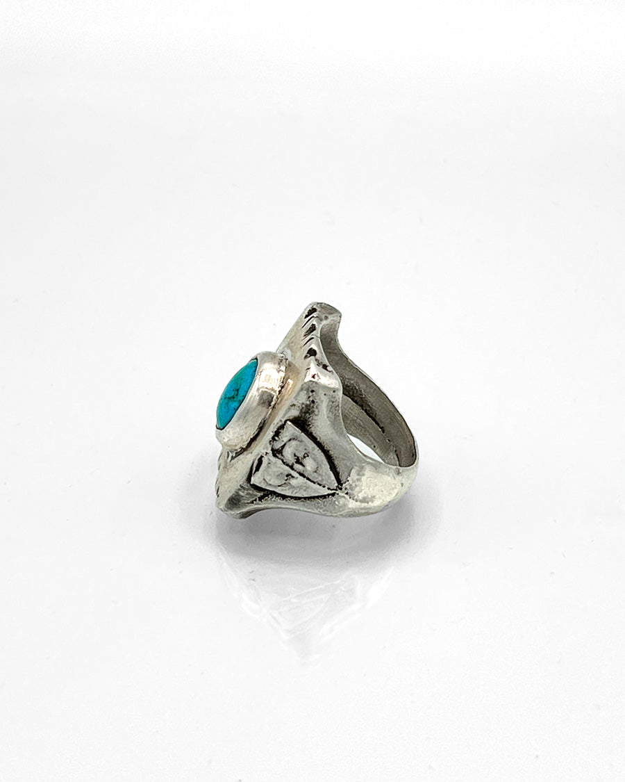 Sterling Silver Ring with Bisbee Turquoise