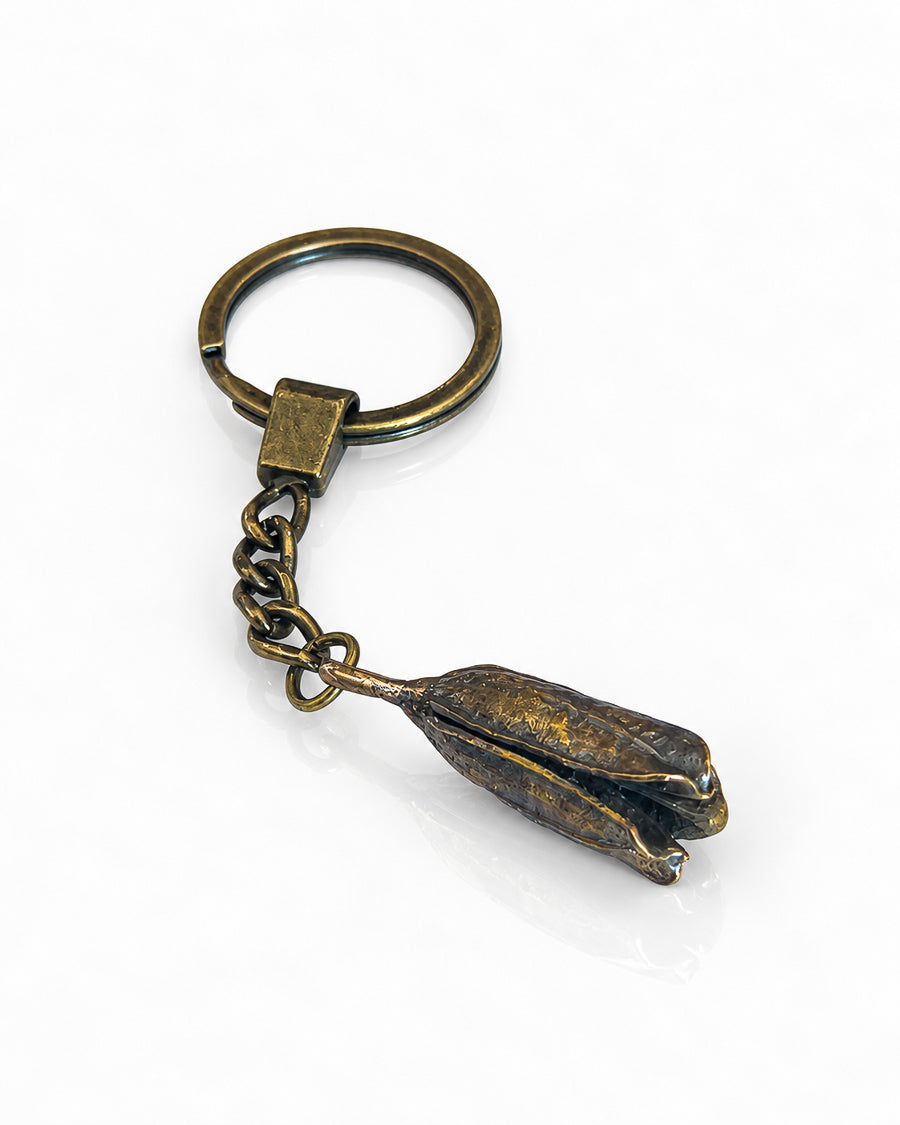 Bronze Keychain, Agave Seed Pod