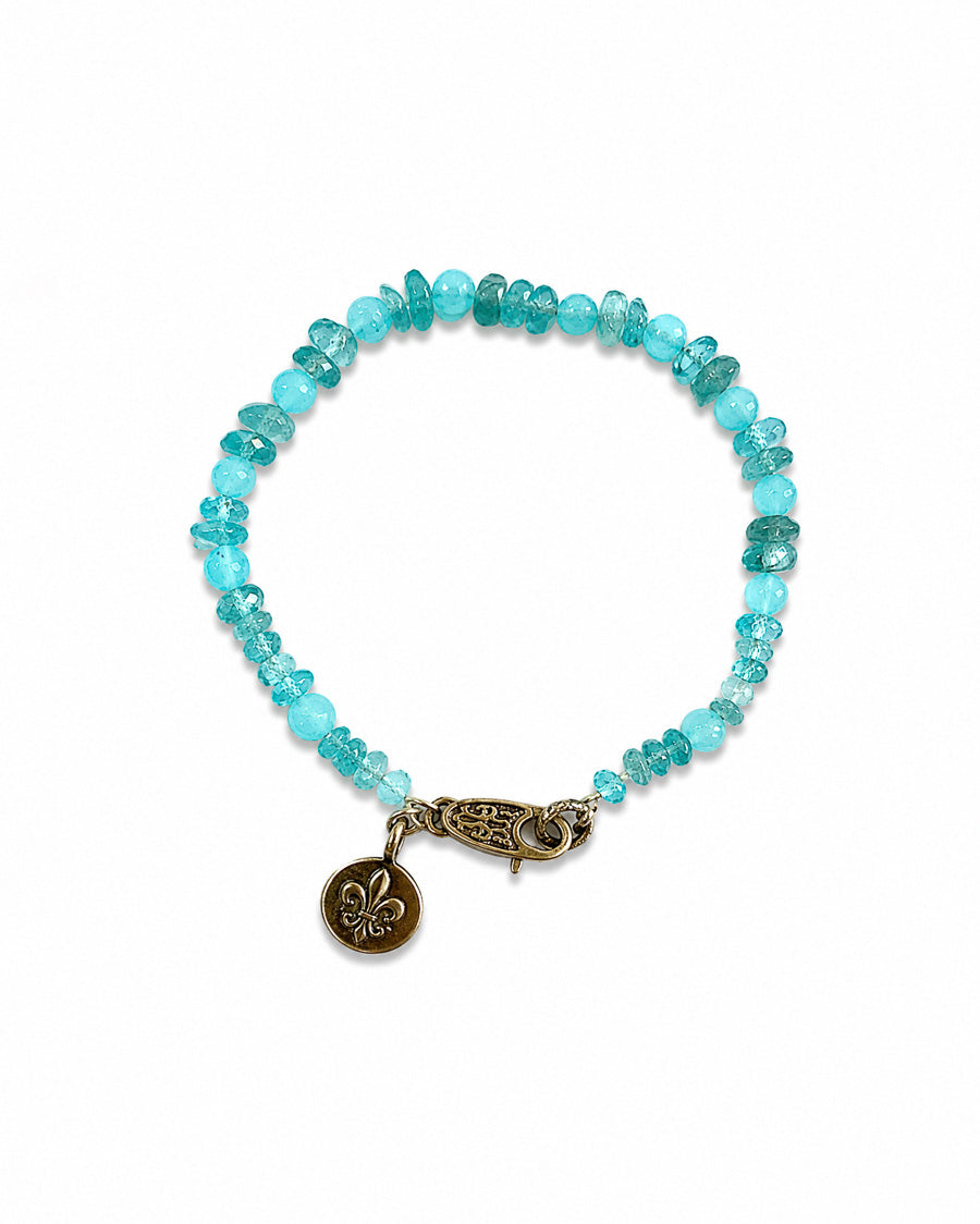 Aquamarine and Amazonite Bracelet