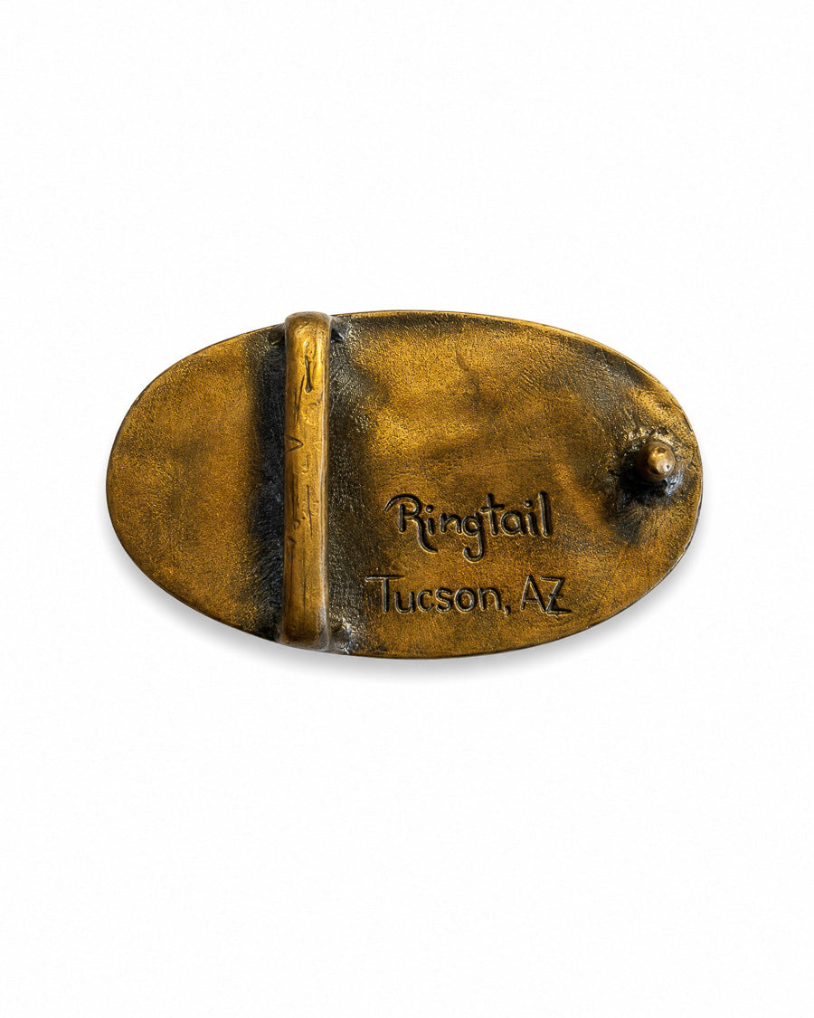 Bronze Belt Buckle, Pickly Pear