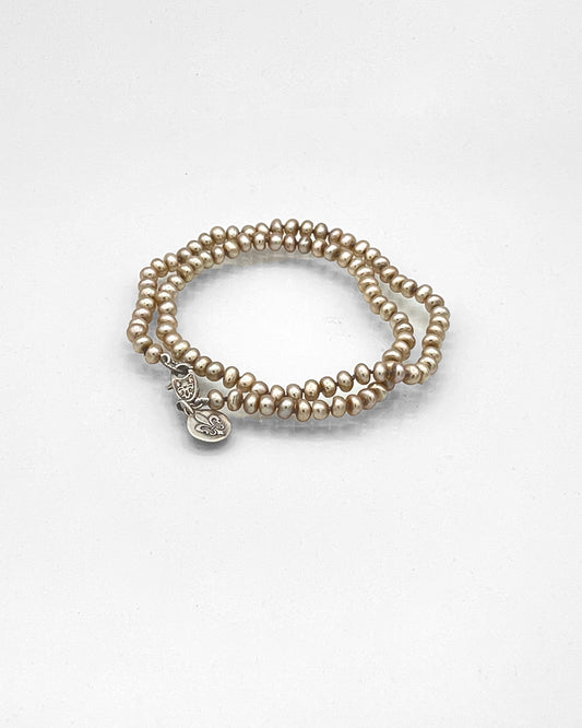 Golden Freshwater Pearl Necklace