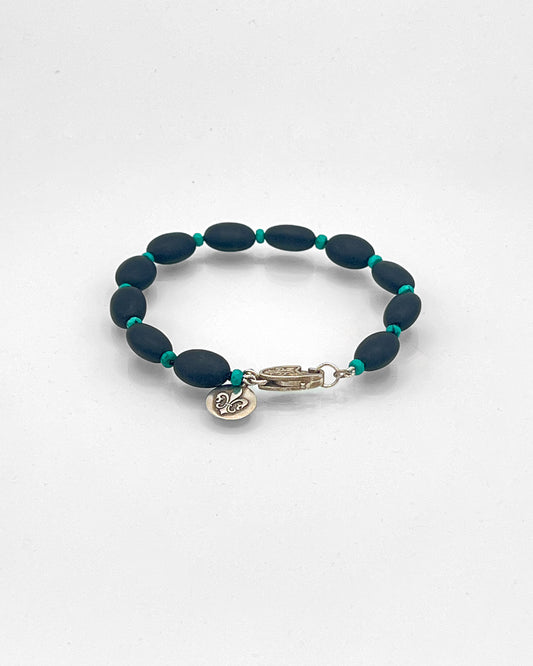 Onyx and Turquoise Bracelet
