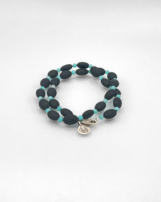 Onyx and Amazonite Necklace