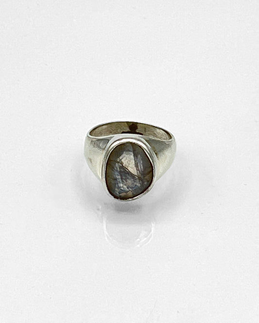 Faceted Moonstone Ring