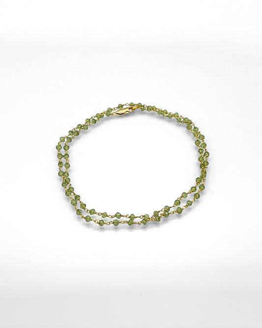 Peridot Bead Necklace