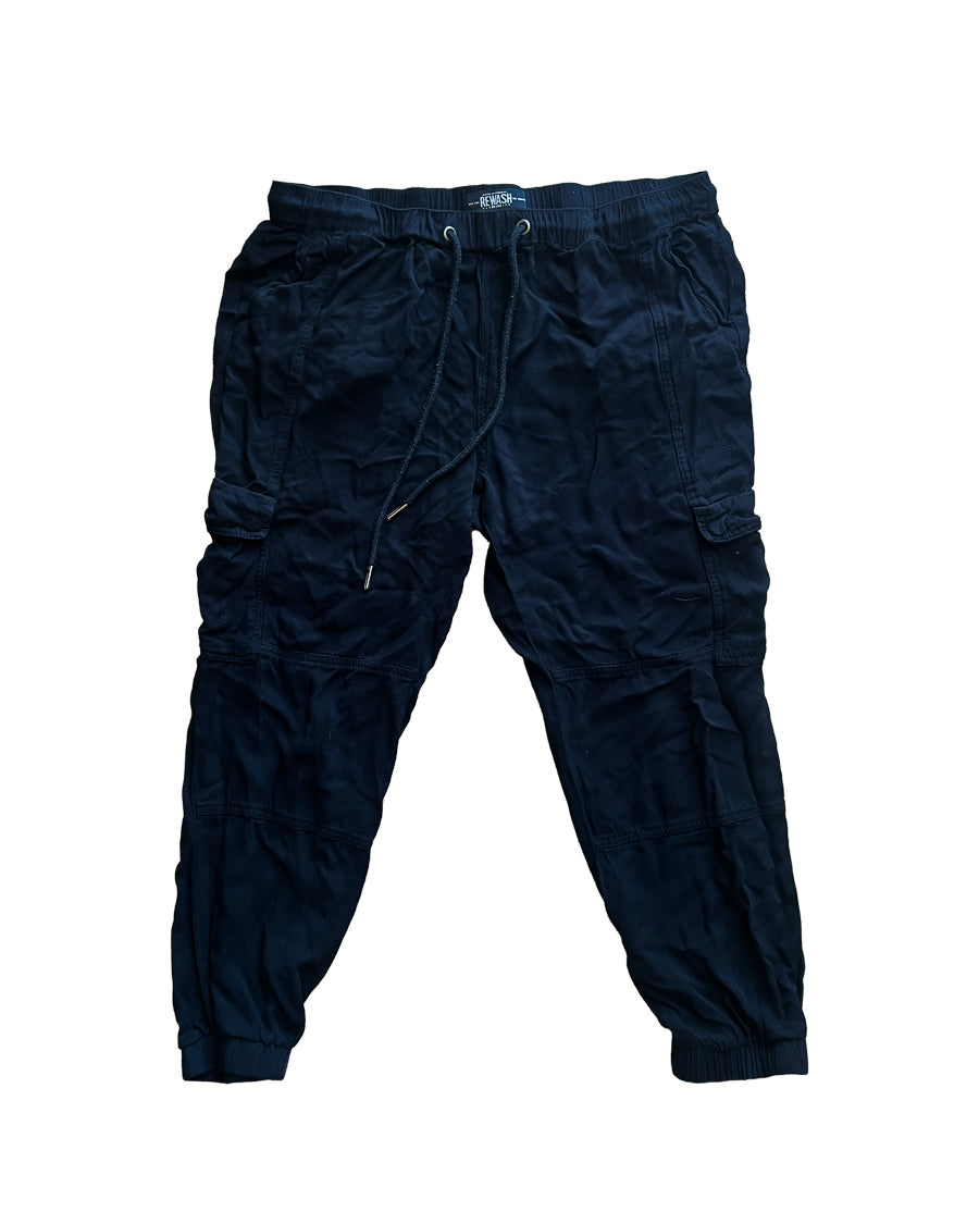 Black Large Rewash Jogger