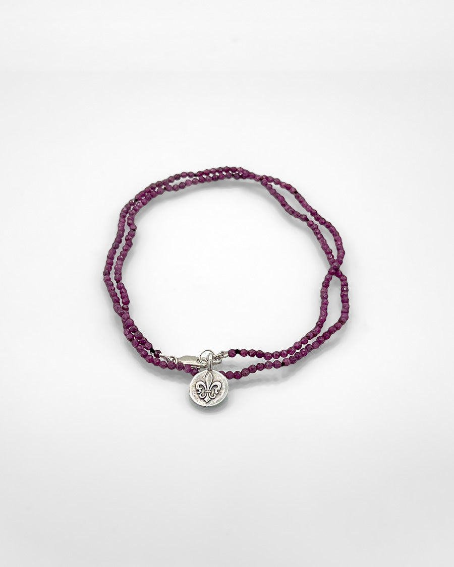 Faceted Ruby Necklace