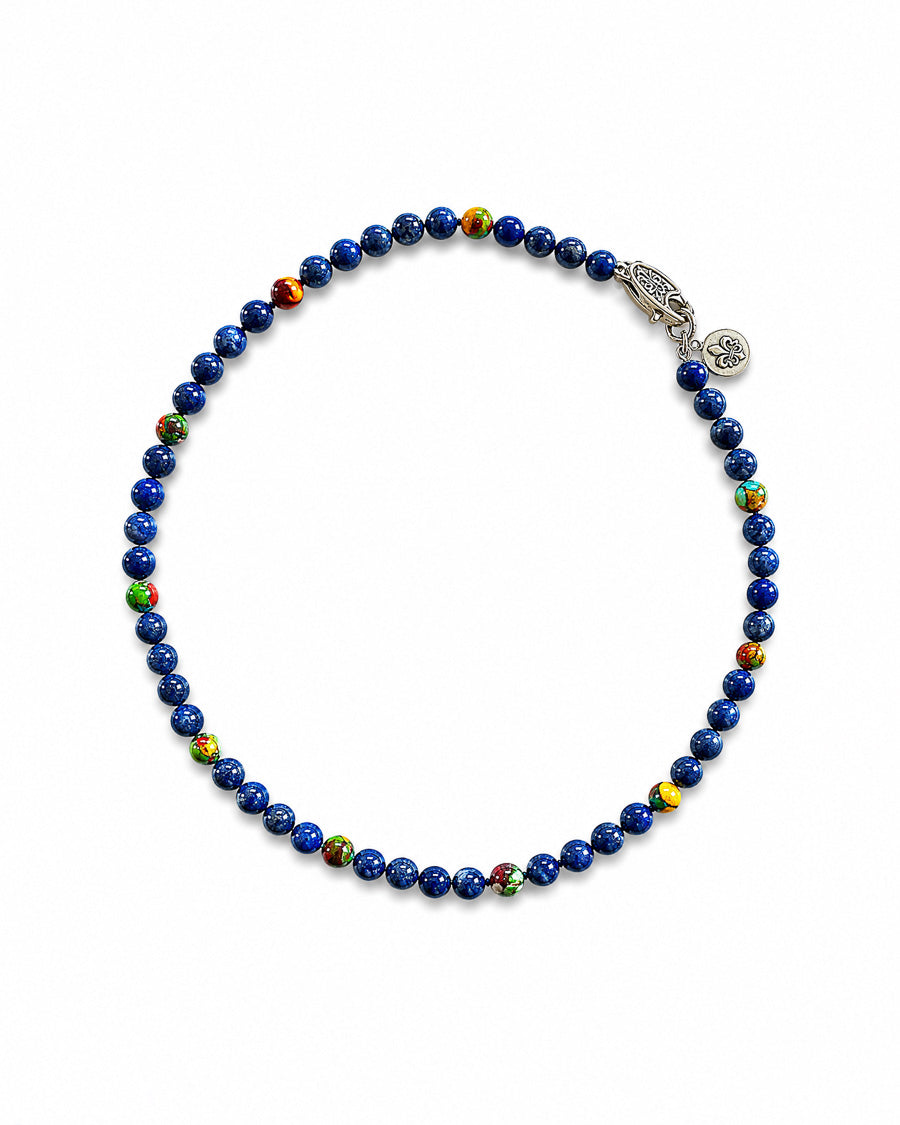 Sodalite and Rainbow Jasper Accents Necklace