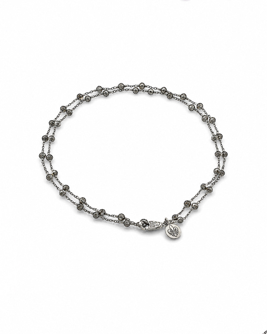 Black Rhodium and Sterling Silver Necklace