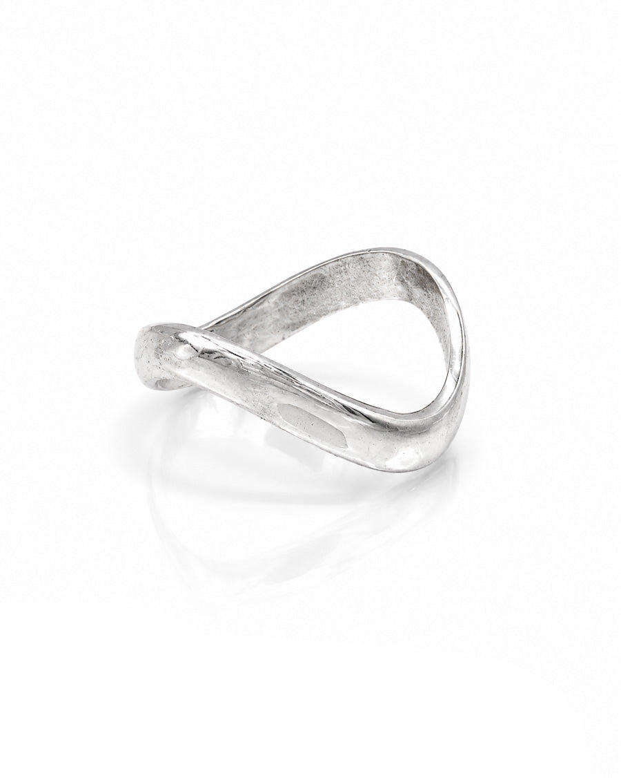 Sterling Silver Wave Cock Ring