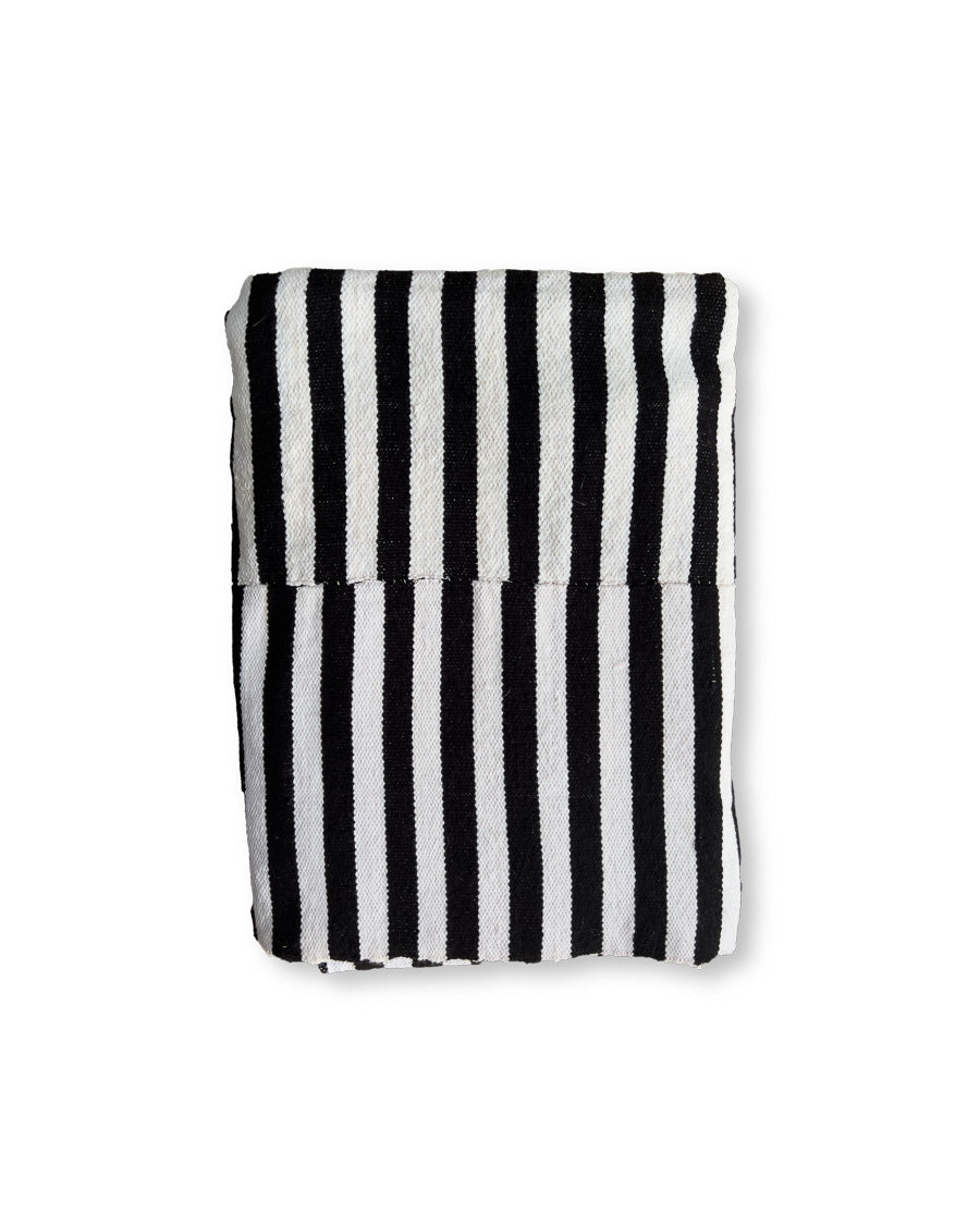 Woven Striped Cotton Blanket