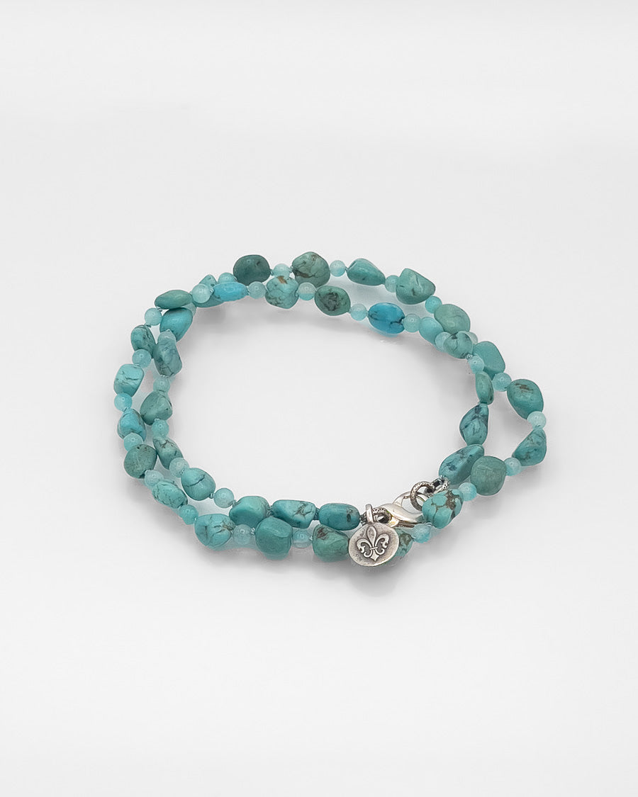 Amazonite and Turquoise Bead Necklace