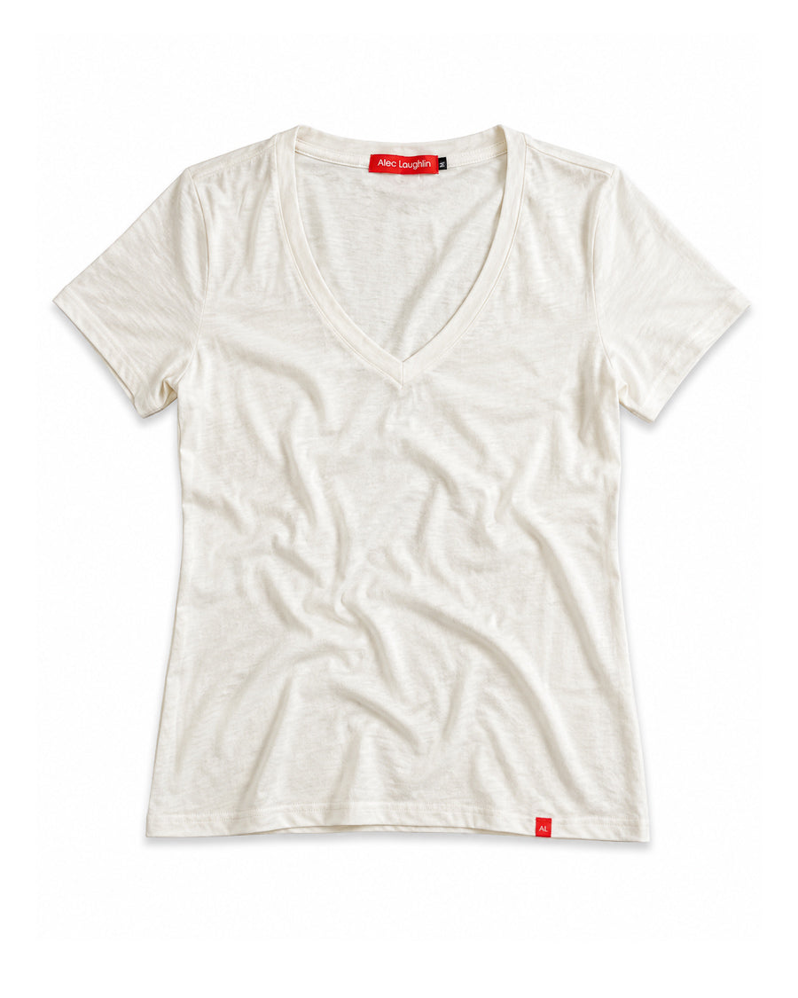 The Women's V-Neck Hemp Tee ⚘