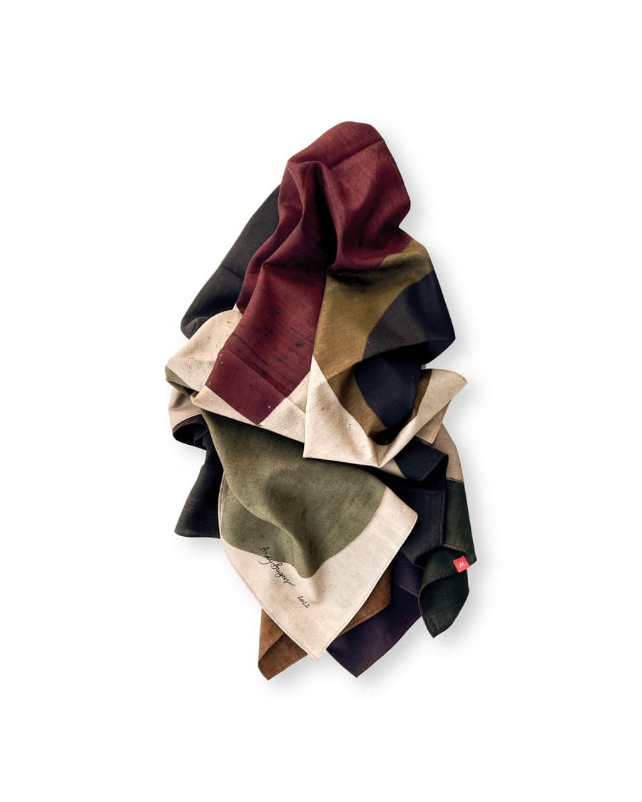 The Andy Burgess Scarf - Front view of the luxurious oversized scarf in a captivating print.