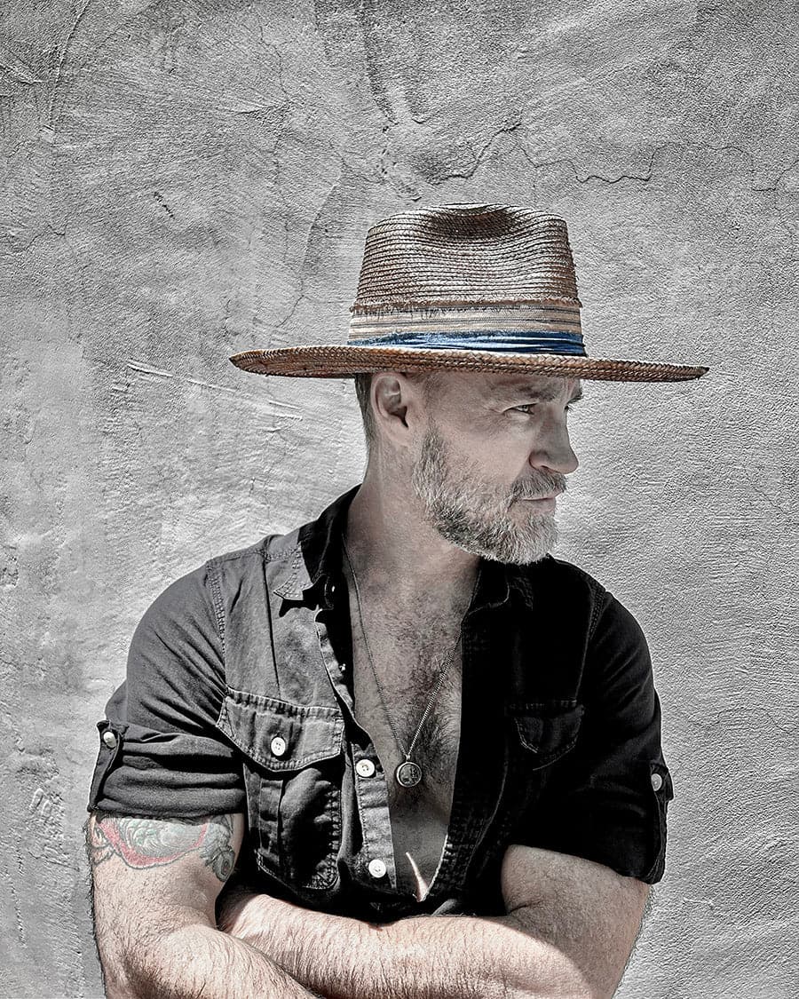 Tobacco-Stained Hand-Made Desert Straw Fedora