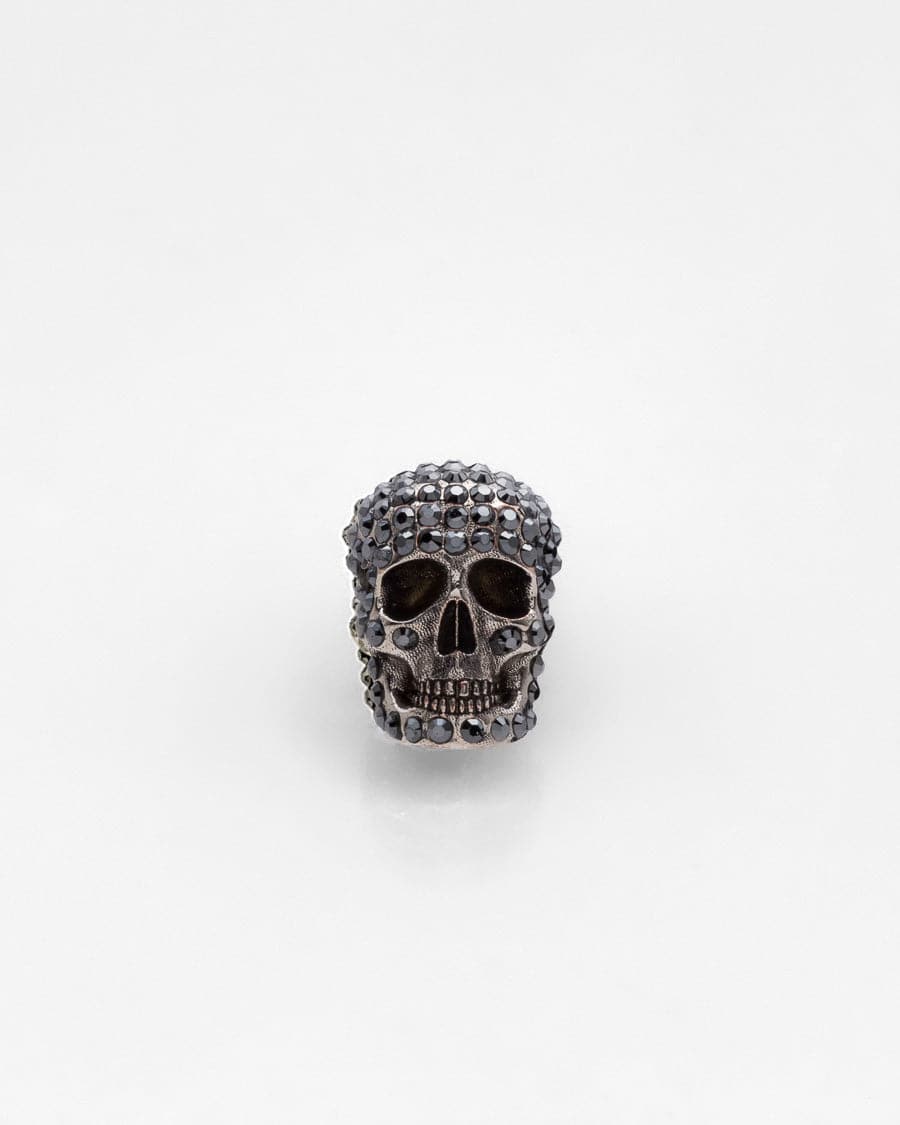 Pavé Skull Pin in Silver