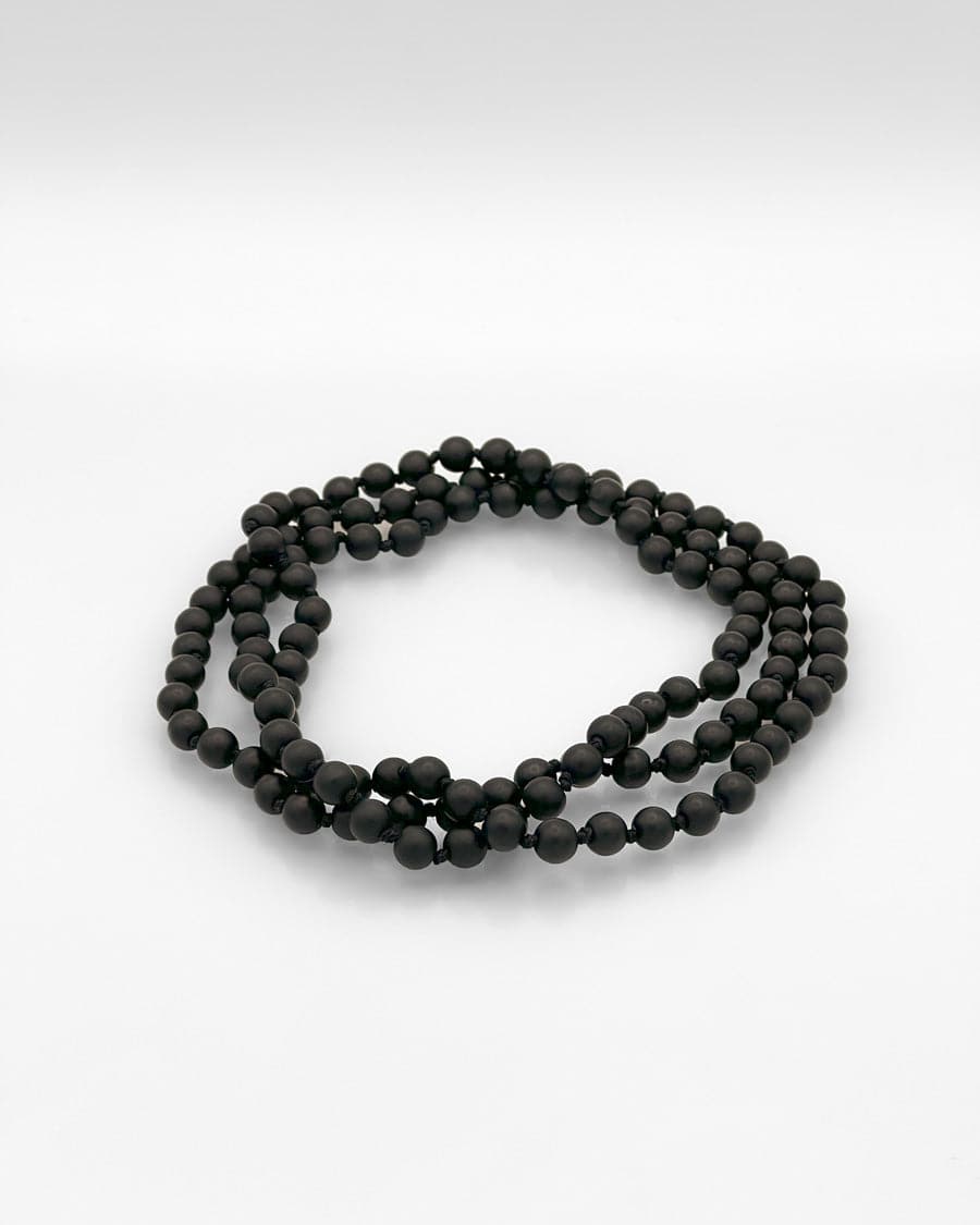 Black Sandalwood Bead Mala Necklace