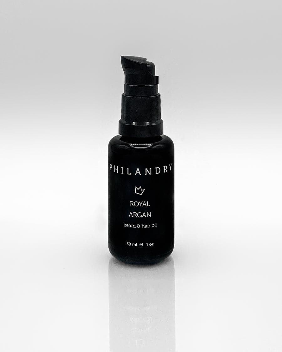 Royal Argan Beard Oil - Nourishing Hair Balm - Baobab and Hemp Extracts - PHILANDRY