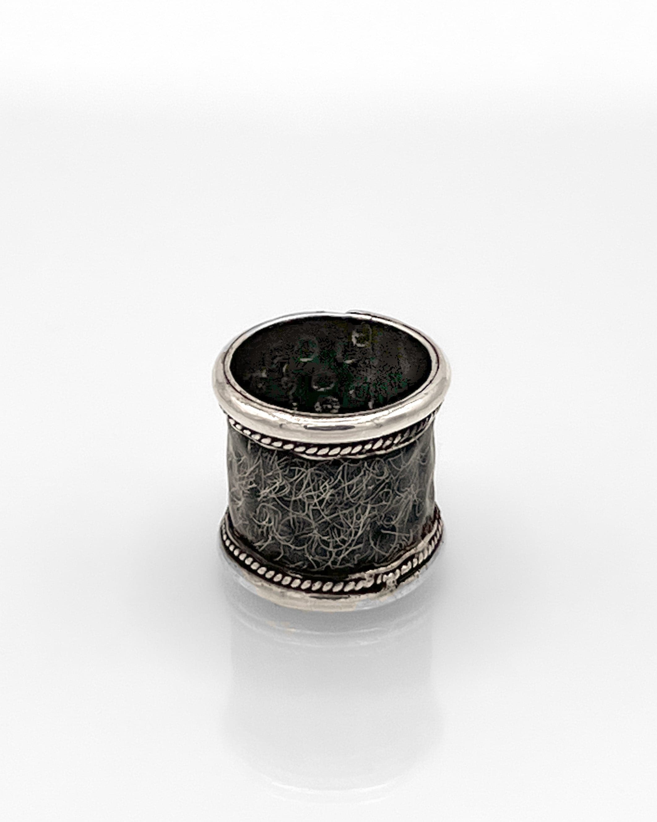 Large Sterling Silver Barrel Ring