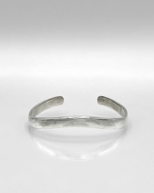 Sterling Silver Wave Cuff Bracelet