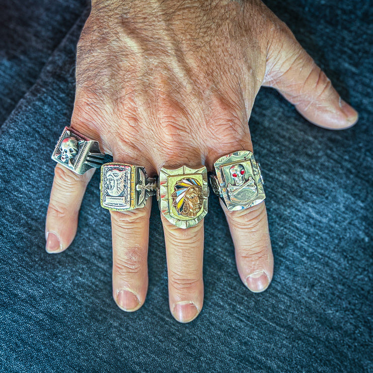 Mexican Biker Rings