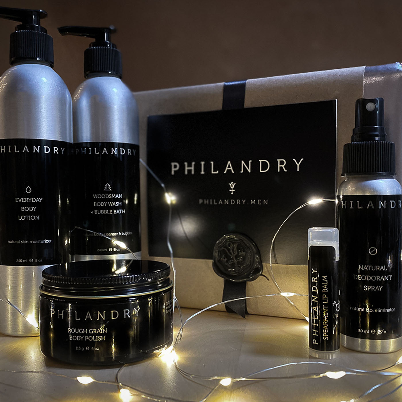 Men's Grooming Product Gift Sets from PHILANDRY