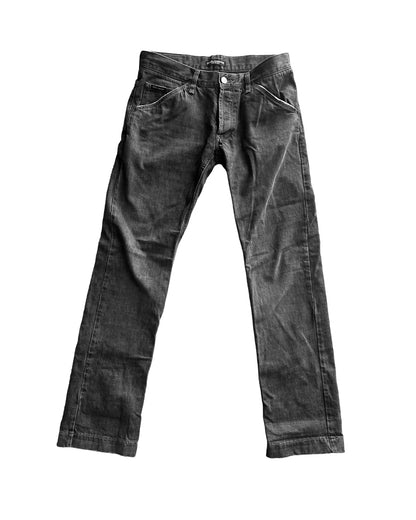DOLCE & GABBANA — VINTAGE WASHED BLACK DENIM JEANS (32)