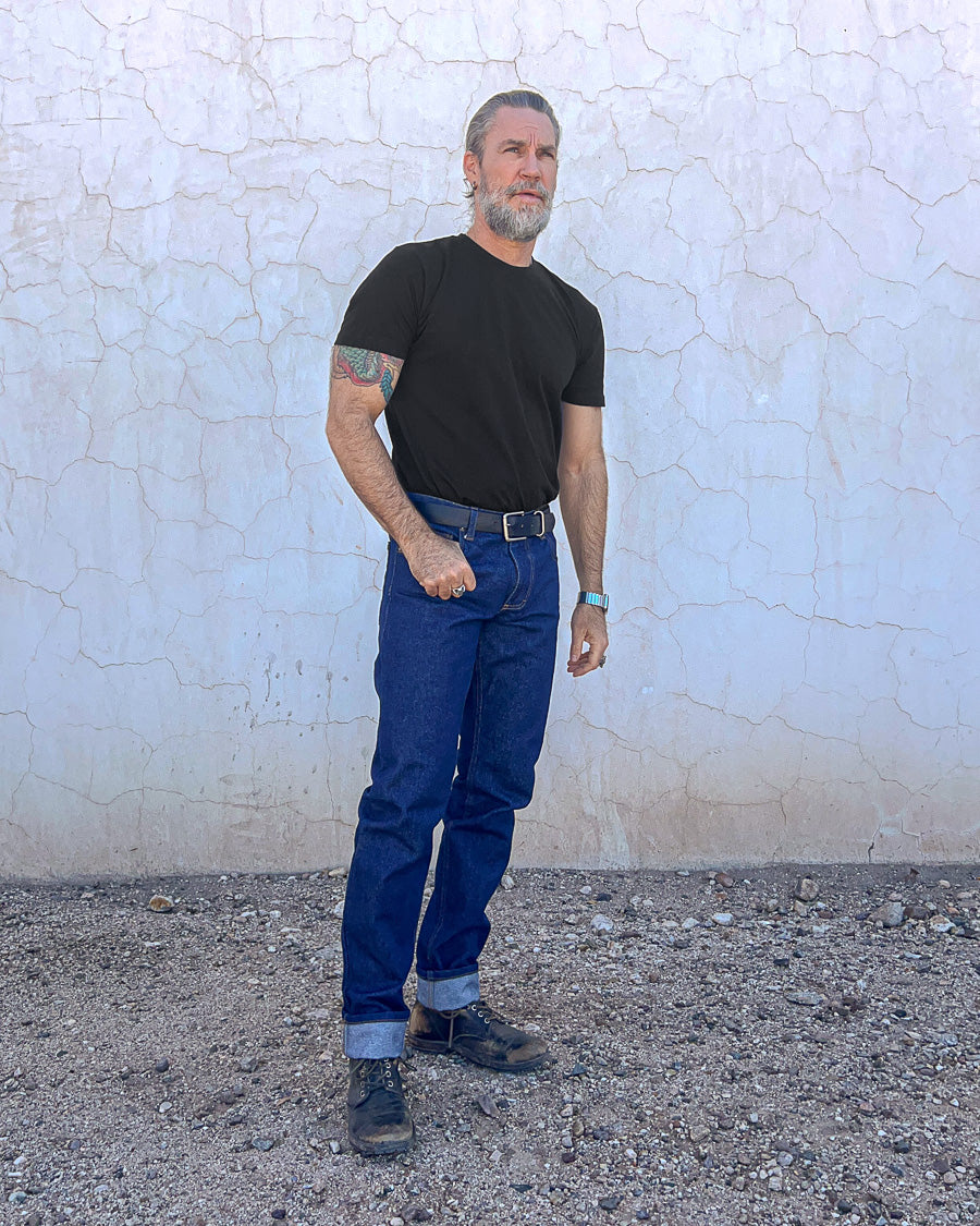 Tailored Fit Dark Wash Jeans