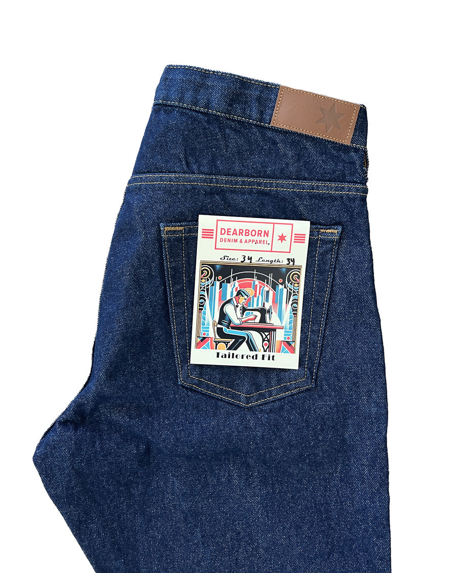 Tailored Fit Dark Wash Jeans