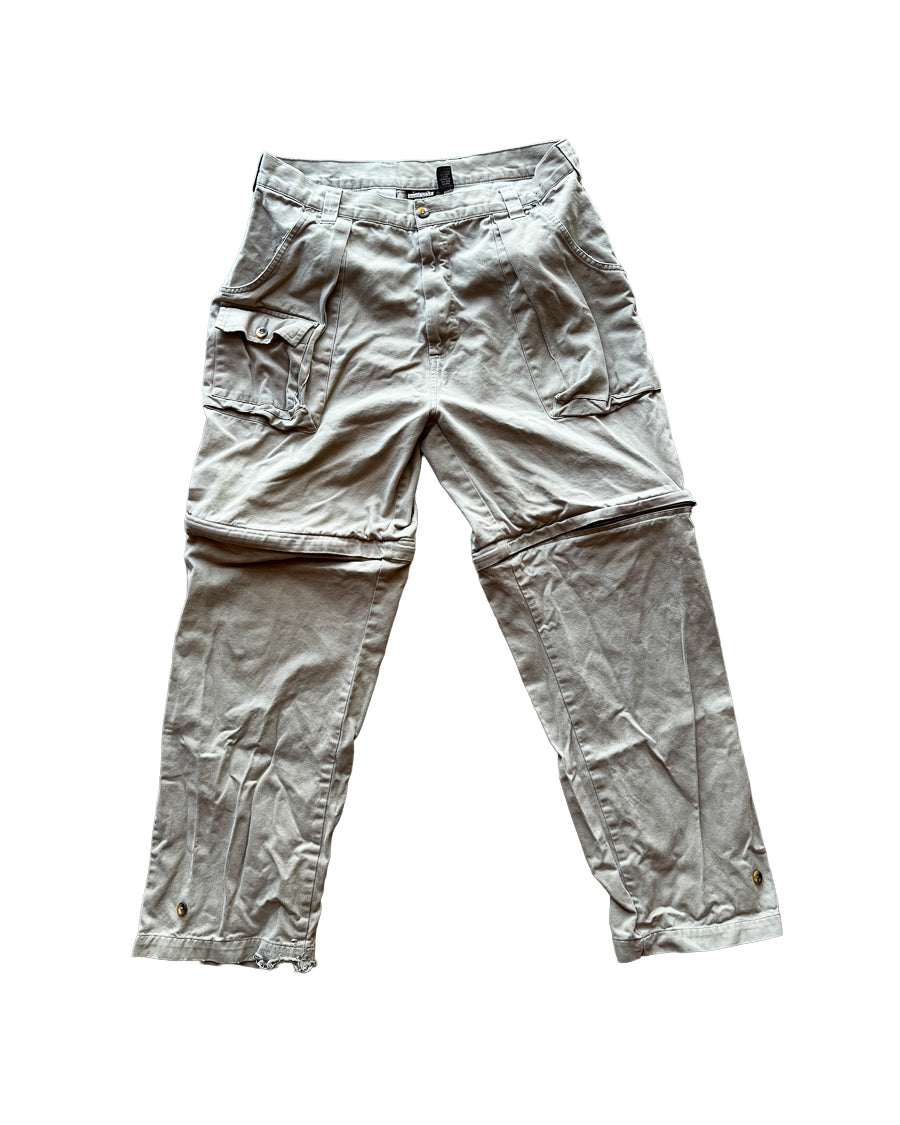 Khaki 38x34 Mens Guide Gear Conversion Cargo Pants