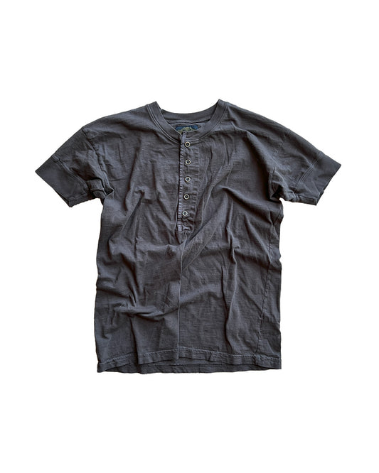 Brown Short Sleeve Henley