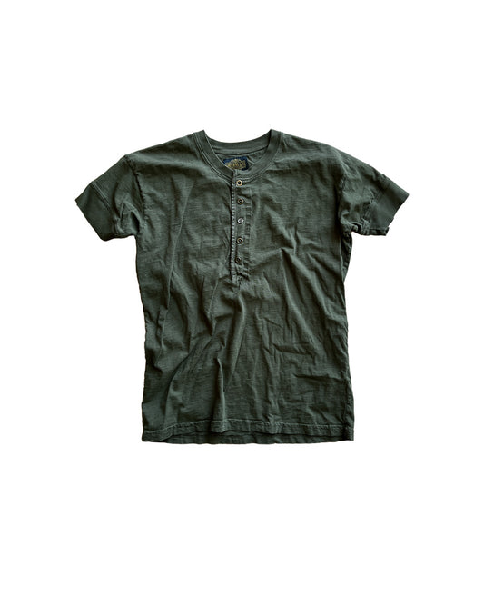 Olive Short Sleeve Henley