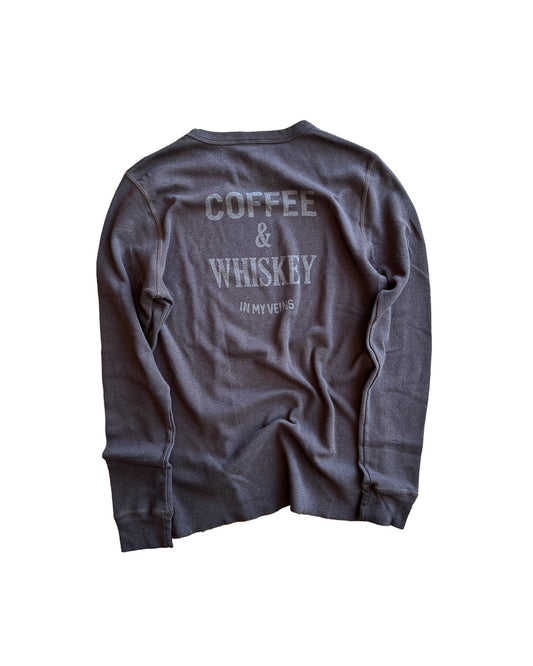Coffee & Whiskey Long Sleeve Thermal Crew