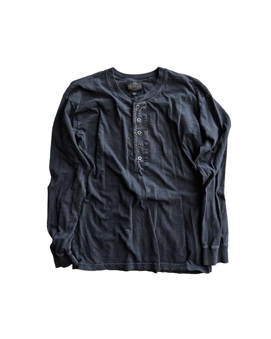 Black Long Sleeve Henley