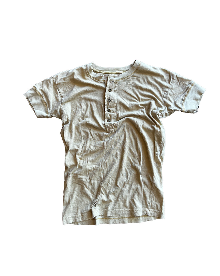 Yellow Short Sleeve Henley