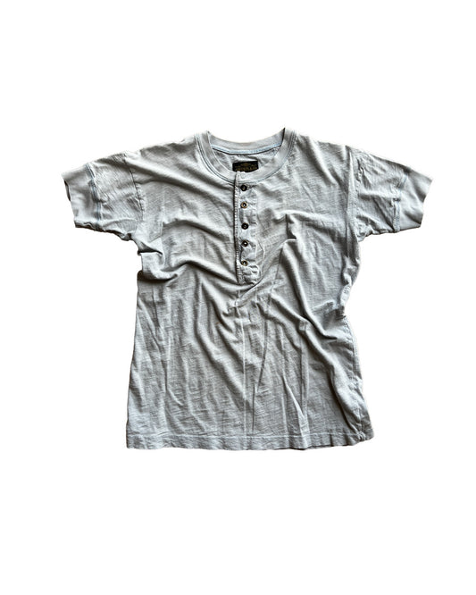 Blue Short Sleeve Henley