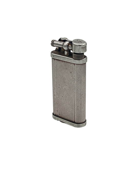 Vintage Dunhill Unique Lift Arm Petrol Lighter Patent 143752 Made in England with Box