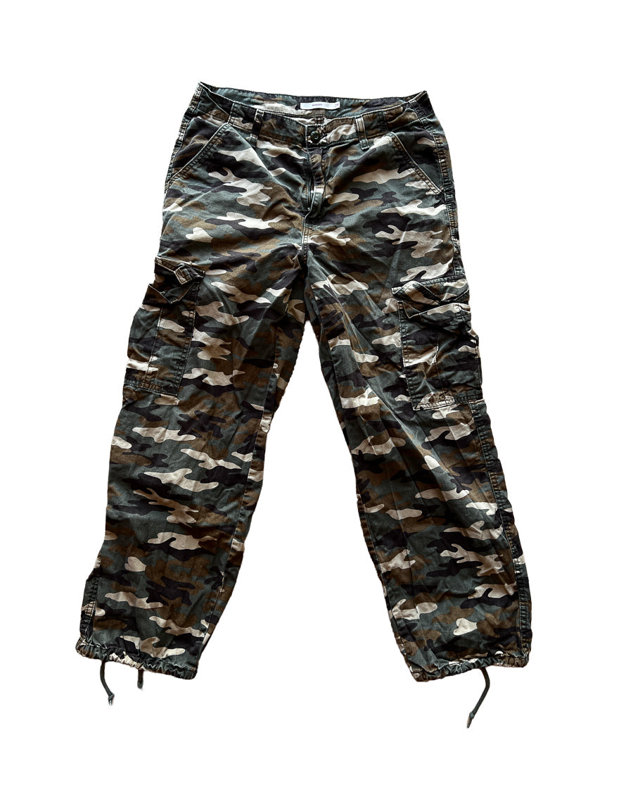 Dark Camo 29x30 Mens Levis Cargo Pants with Ankle Ties