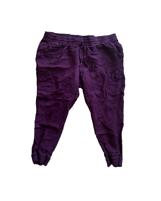 Maroon Large Old Navy Cargo Jogger