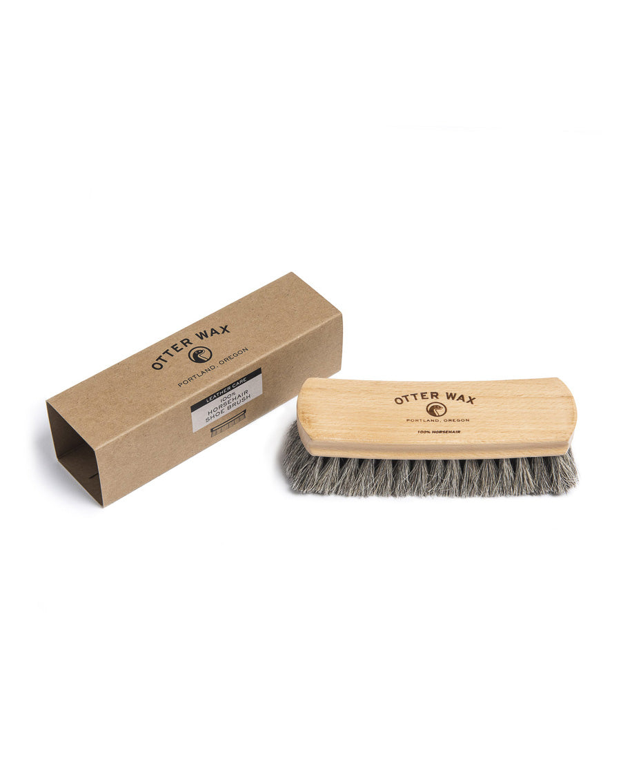 Premium Horsehair Shoe Brush