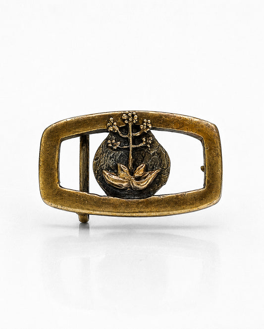 Bronze Belt Buckle, Agave