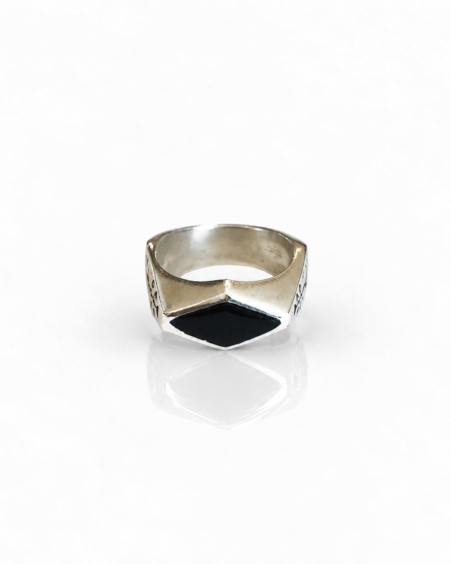 Sterling Silver Ring with Black Onyx
