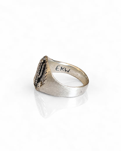 Sterling Silver Saguaro Signet Ring